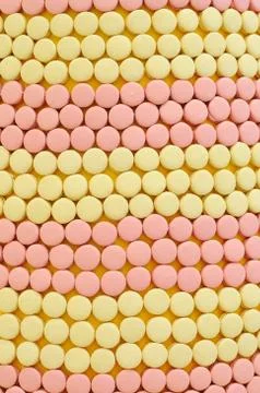 Many macarons arrange, use for web background. Stock Photos
