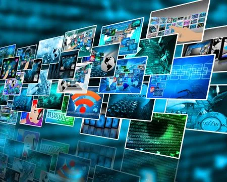 Many many images 스톡 일러스트