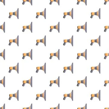 Many megaphones forming repeating pattern for communication Stock Illustration