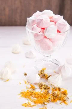 Many meringue in studio Stock Photos