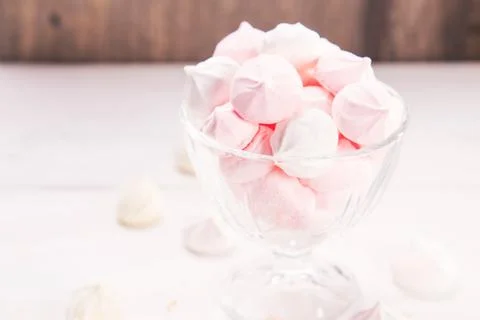Many meringue in studio Stock Photos