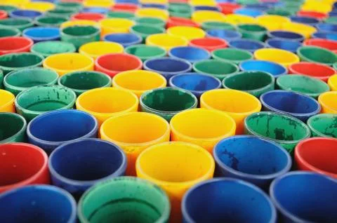 Many mini glass colored for web background. Stock Photos