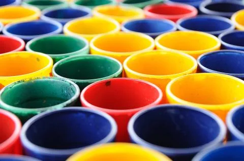 Many mini glass colored for web background. Stock Photos