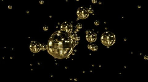 Many Mirror Balls Disco Video stock 39424042