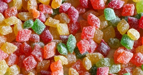 Many multi-colored candy Stock Footage 88022470