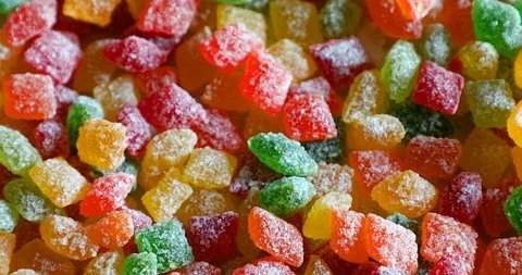 Many multi-colored candy Stock Footage 88023148