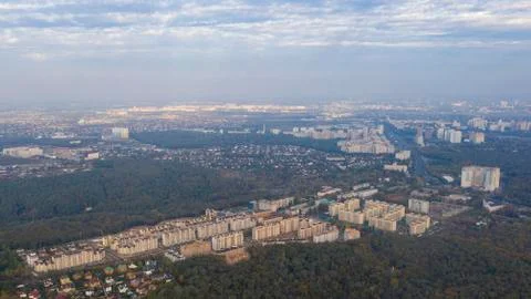 Many multi-storey buildings, solid building to the horizon, Kiev, Osokorki. Fotos de archivo