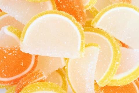 Many Multicolor Fruit Jelly Stock Photos