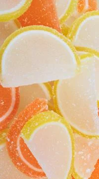 Many Multicolor Fruit Jelly Stock Photos