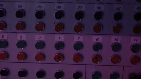 Many multicolored pressbuttons Stock Footage 71421384
