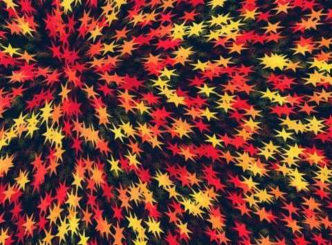 Many multicolored stars background Stock Illustration