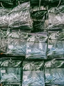 Many nails in the pack Stock Photos