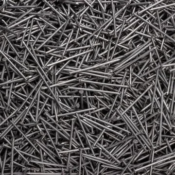 Many nails on the table Stock Photos
