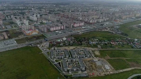 Many new built microdistricts 스톡 동영상 93581998