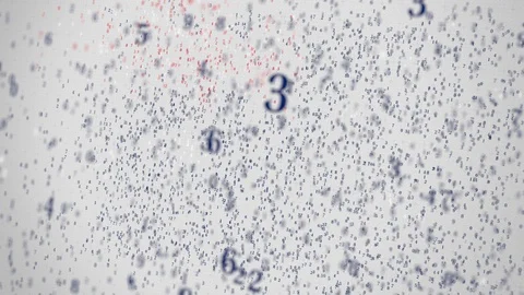 Many numbers compose flag of AUSTRALIA. Digital economy conceptual 3D animation Stock Footage 104823996