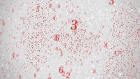 Many numbers compose flag of CANADA. Digital economy conceptual 3D animation Stock Footage 104820823