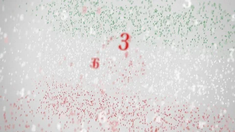 Many numbers compose flag of IRAN. Digital economy conceptual 3D animation Stock Footage 104828949