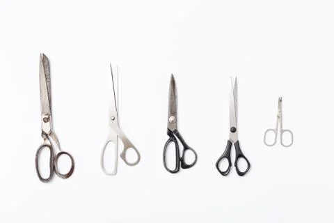 Many old scissors. Stock Photos