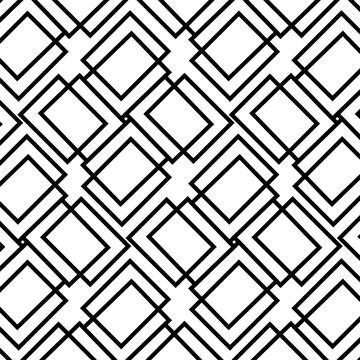 Many overlapping cubicles simple line pattern vector design Stock Illustration