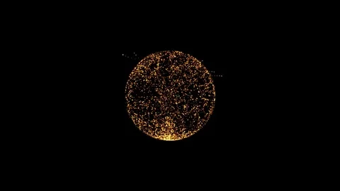 Many particles. Atomic particles. The motion of particles in space Stock Footage 75761940