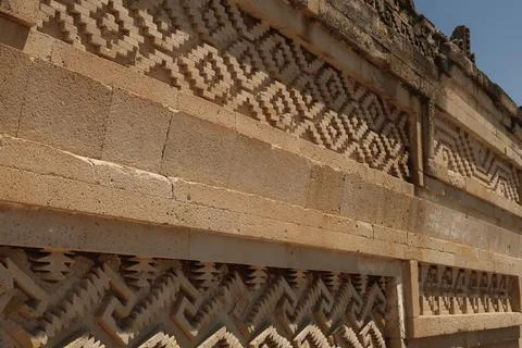 Many patterns and shapes on one of the outer walls of The Palace/Grand Hall o Stock Photos
