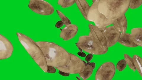 Many peanut flying Stock Footage 171915286