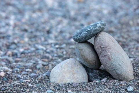 Many Pebbles background Stock Photos