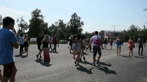 Many people 01 Stock Footage 12631475