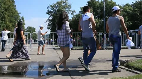 Many people 13 Stock Footage 12631010