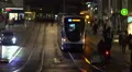 Many people actively moving around night city using various vehicles, rush hour HD Footage
