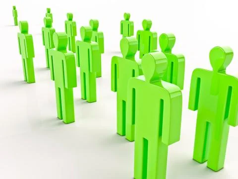Many people Stockillustratie