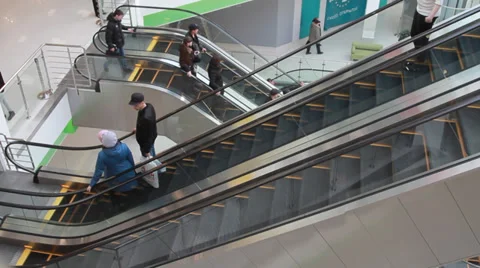 Many people in the mall Stock Footage 36728001