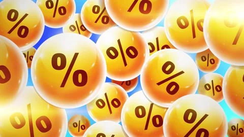 Many percent in the background Stock Footage 307507777