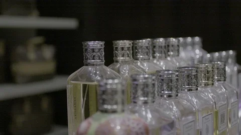 Many Perfume Bottles Stock Footage 96956999