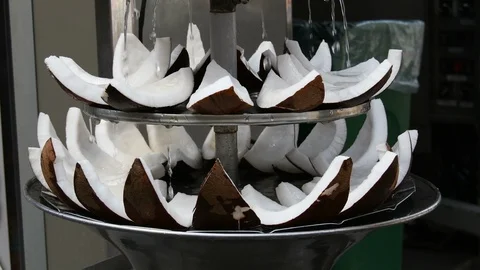 Many pieces of coconut Stock Footage 116036110