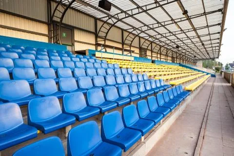 Many plastic chairs Stock Photos