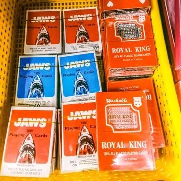 Many playing cards Stock Photos