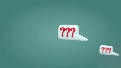 Many pop up Question 3D  Stock Footage 88727648
