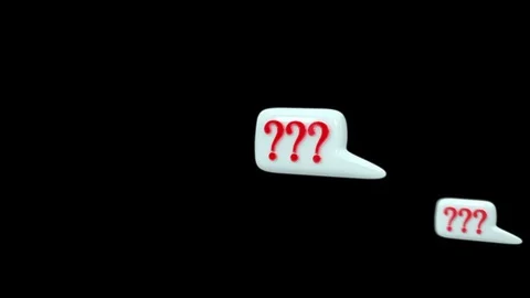 Many pop up Question 3D Stock Footage 88727700
