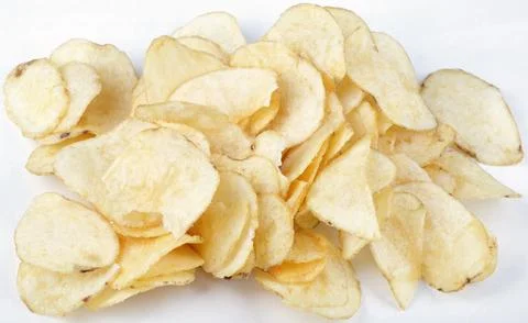 Many of potato chips Stock Photos