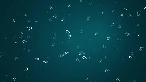 Many Question Marks floating and rotating on a clean background symbolizing Stock Footage 346262324