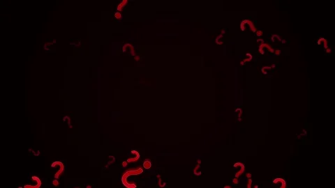 Many Question Marks floating in a dynamic background representing curiosity Stock Footage 346262329