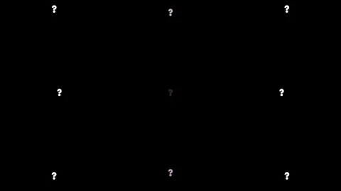 Many question marks gather collide and shine animation background new dynamic Stock Footage 90304931