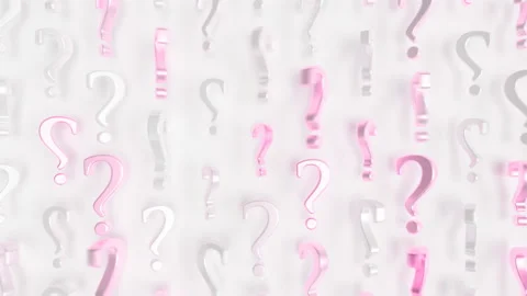 Many Question Marks Loop 1 Pink x White Stock Footage 147096224