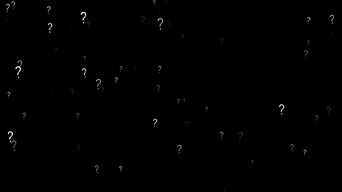 Many Questions and inquiries represented through abstract symbols Stock Footage 346262614