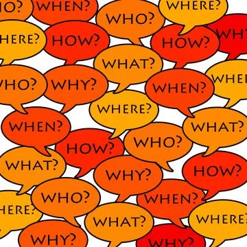 Many questions Stock Illustration
