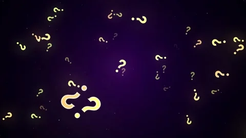 Many Questions symbol animation representing inquiry, confusion, and decision Stock Footage 346262658