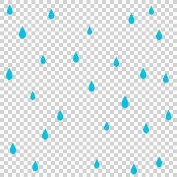 Many raindrops, water droplets background Stock Illustration