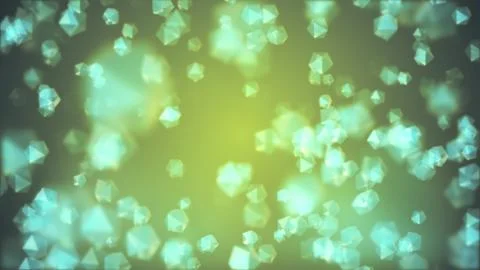 Many random crystals in color space illustration background new quality Illustrazione stock