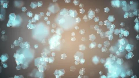 Many random crystals in color space illustration background new quality 스톡 일러스트